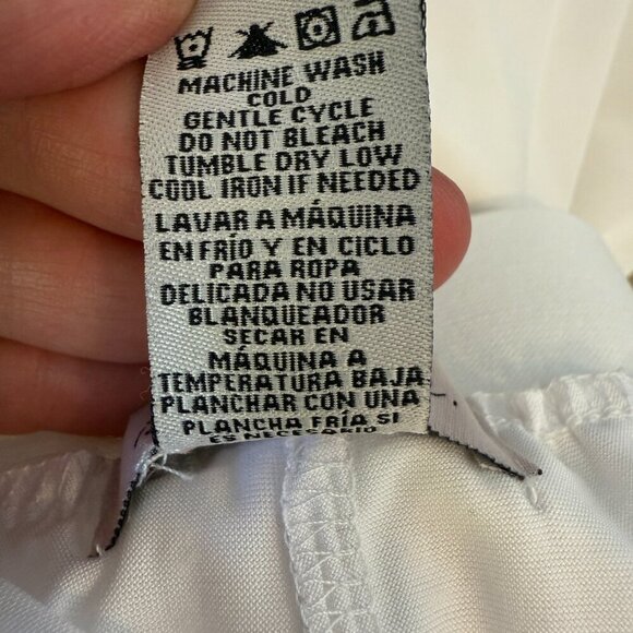 White Tennis Pickleball Skirt Skort Pleated Large - Picture 4 of 5